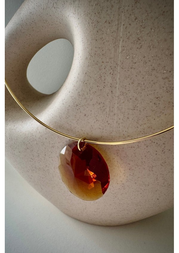 Gargantilla Colección LARA esfera ámbar