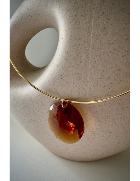 Gargantilla Colección LARA esfera ámbar