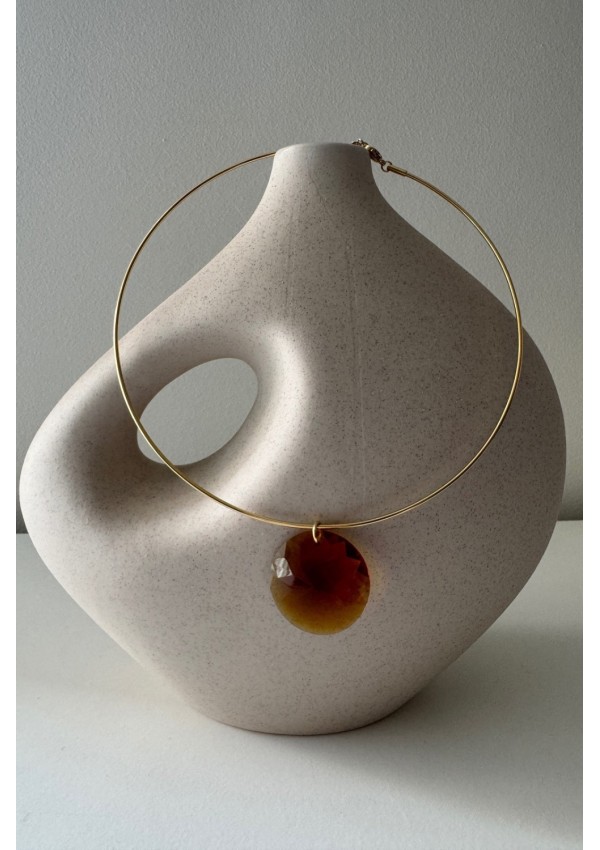 Gargantilla Colección LARA esfera ámbar