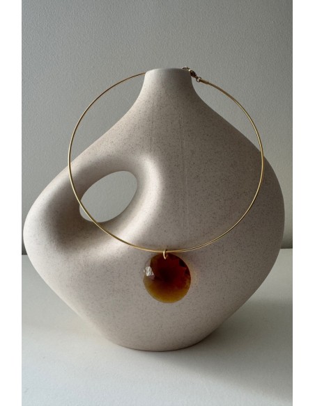 Gargantilla Colección LARA esfera ámbar
