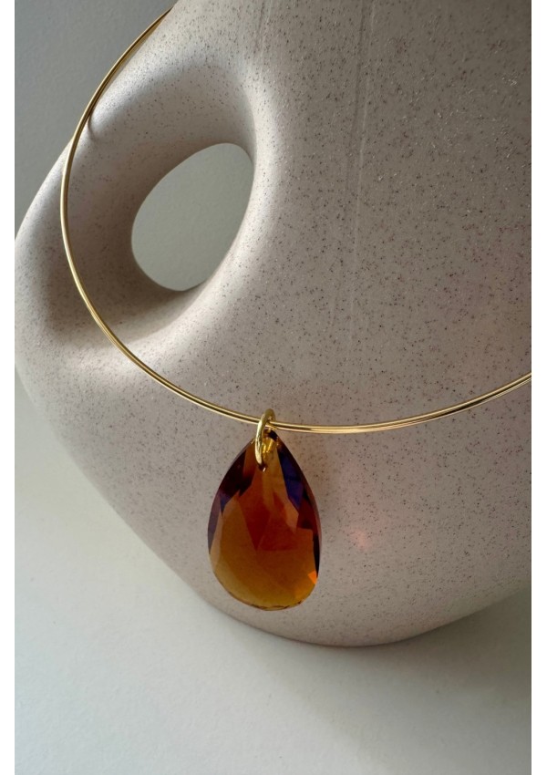 Gargantilla Colección LARA lágrima ámbar
