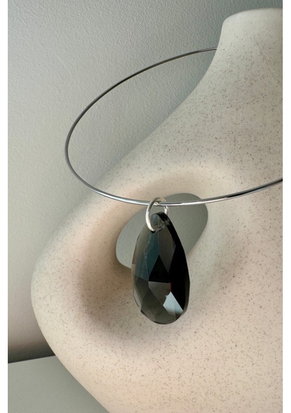 Gargantilla Colección LARA lágrima humo