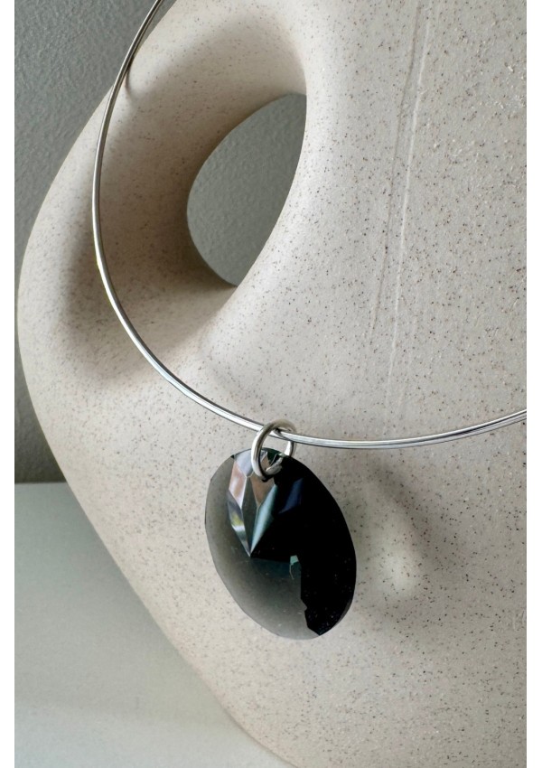 Gargantilla Colección LARA esfera humo