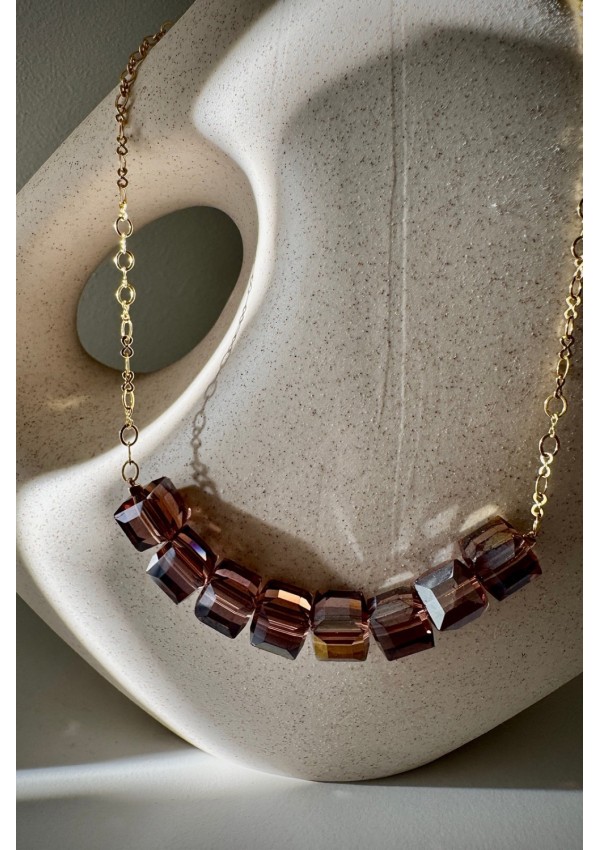 Collar Colección BORA cuarzo ahumado