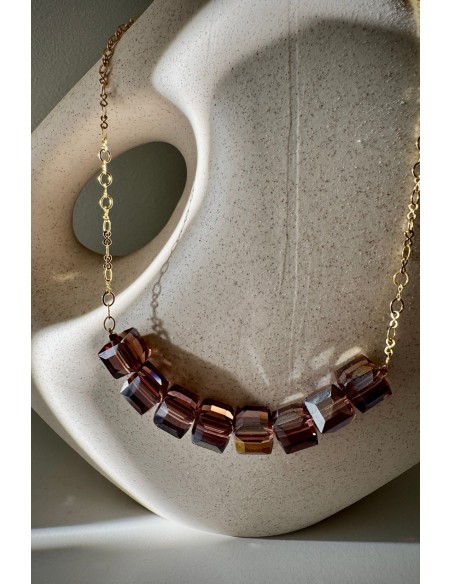 Collar Colección BORA cuarzo ahumado