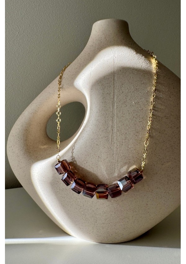 Collar Colección BORA cuarzo ahumado