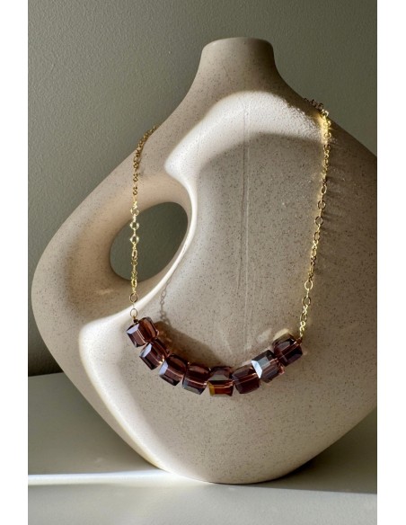 Collar Colección BORA cuarzo ahumado