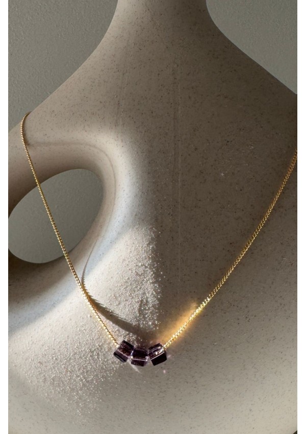 Collar Colección BORA minimal morado