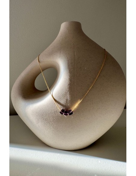 Collar Colección BORA minimal morado