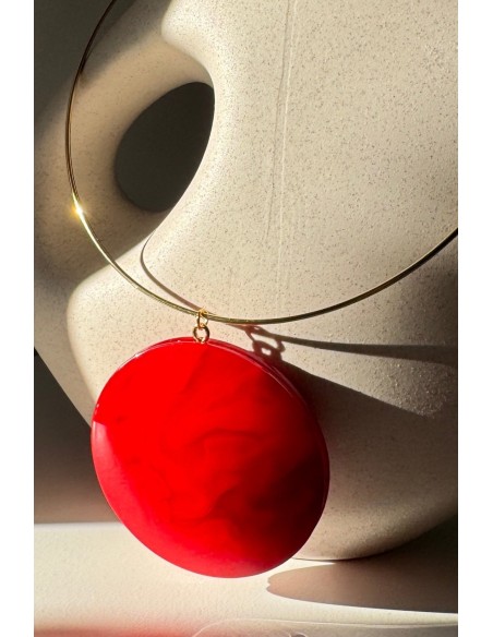Gargantilla Colección LARA resina roja