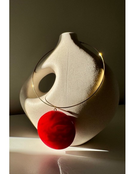 Gargantilla Colección LARA resina roja