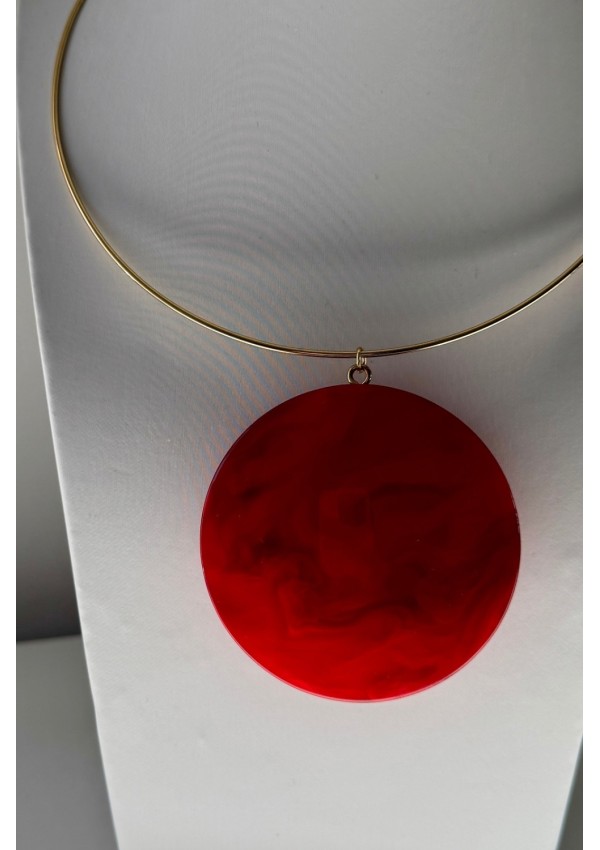 Gargantilla Colección LARA resina roja