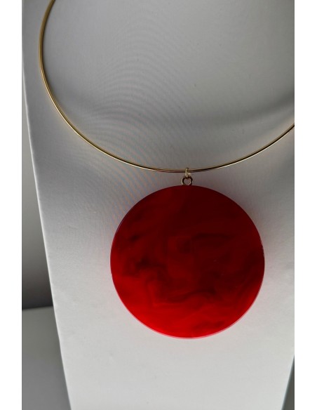 Gargantilla Colección LARA resina roja