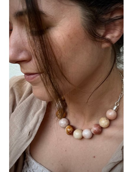 Collar Ágata marrón