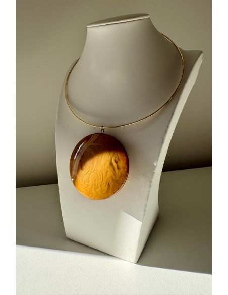 Gargantilla Colección LARA resina miel